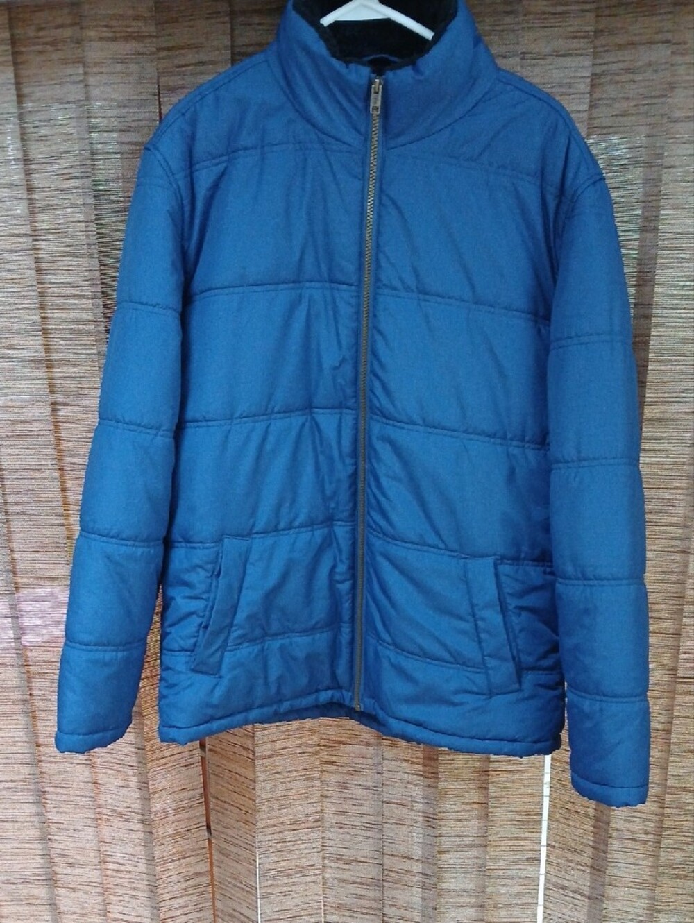 Weatherproof Blue Sherpa Puffer Jacket